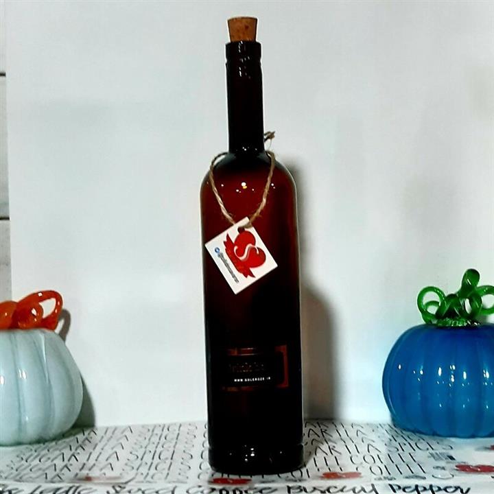 ♥️بطری سیواس شیشه قهوه ای ♥️دنیز صادراتی حجم یک لیتر درب چوب پنبه خور وارداتی